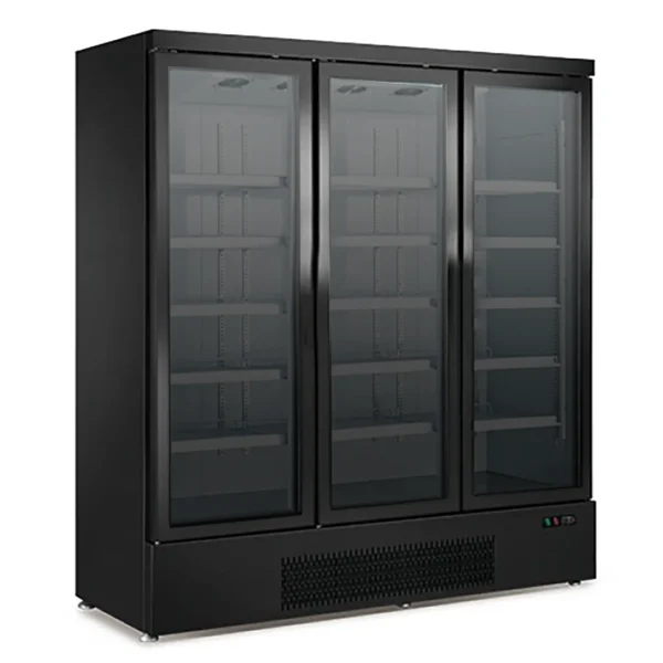 Supermarket display freezer three glass doors 189cm