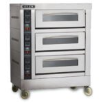 فرن بيتزا كهربائي 3 أبواب يتسع لست صواني من BERJAYA