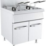 قلاية بطاطس دبل كهرباء بعدد 2 حوض وسعة 15+15 لتر تركية الصناعة