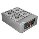 ماكينة تسخين الشوكولاتة تأتي بأربع خانات ستانلس ستيل