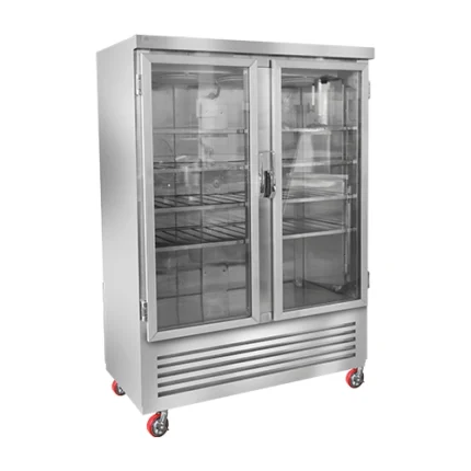 Two-Door Upright Display Refrigerator