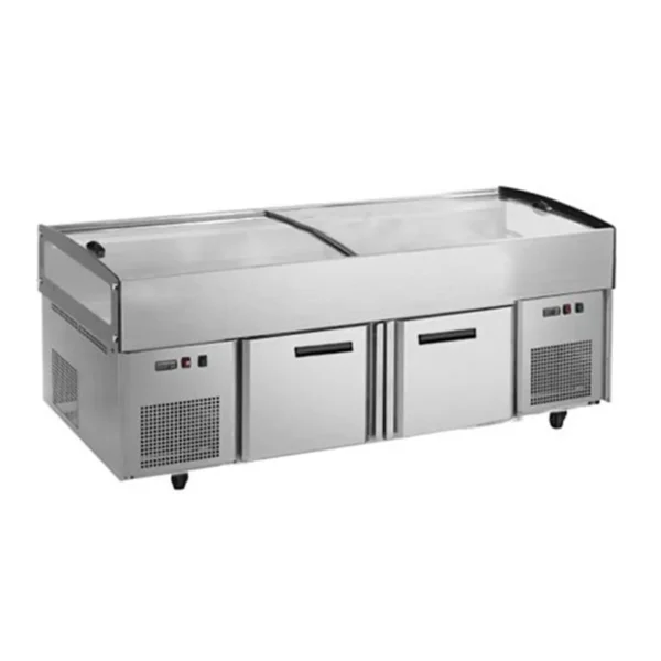 184cm Fish and Seafood Display Fridge with Doors