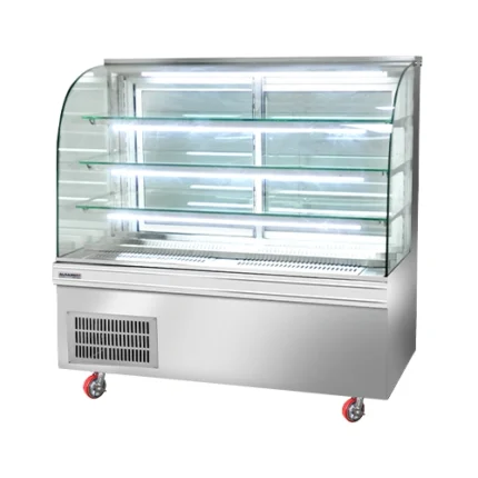 200 cm glass dessert display refrigerator