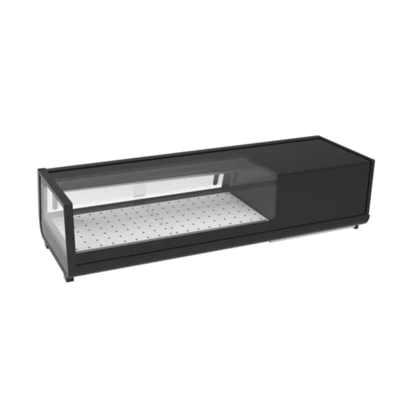 135 cm black sushi display refrigerator