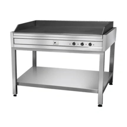 Gas grill with iron surface base 150 cm