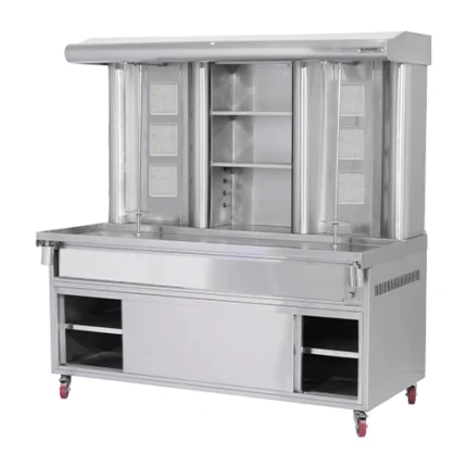 Dual Gas Shawarma Grill with 6 burners