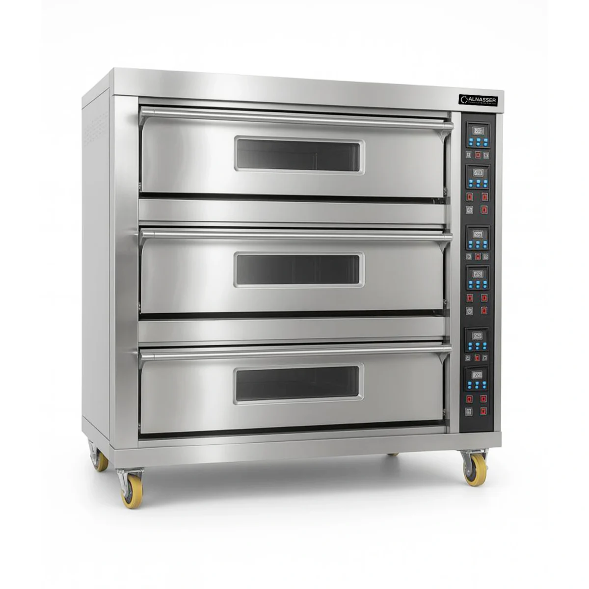 Electric oven 3 floors 6 trays stone surface 122 cm - Image 1