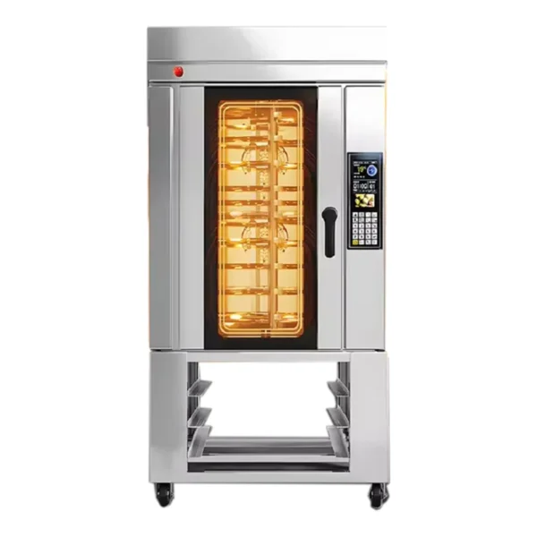 Conduction rotary gas oven 10 digital trays with tray base