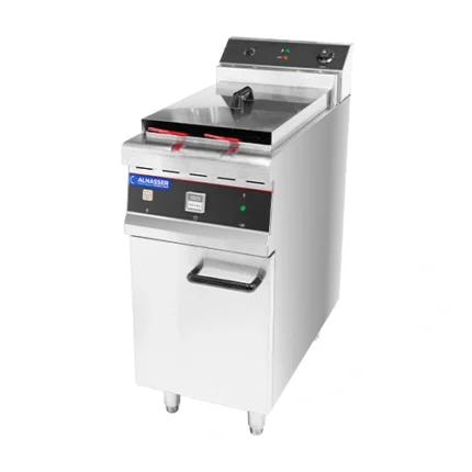 Electric fryer with 30 liter cabinet