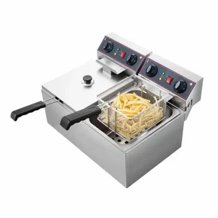 Electric fryer 2 x 10 liter tubs