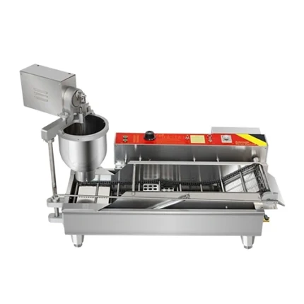 Automatic donut machine with two rows of production