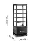 ثلاجة عرض مشروبات علي طاولة 98 لتر اسود