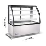 ثلاجه عرض رأسية متعددة الاستخدامات 154 سم سعة 670 لتر