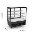 ثلاجة عرض حلويات رأسية 120 سم