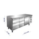 ثلاجة تحت الطاولة مقاس 179 سم