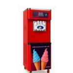 ماكينة ايس كريم حمراء بشاشة