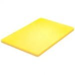 طاولة تقطيع خضار ولحوم صفراء 38x28x2 سم