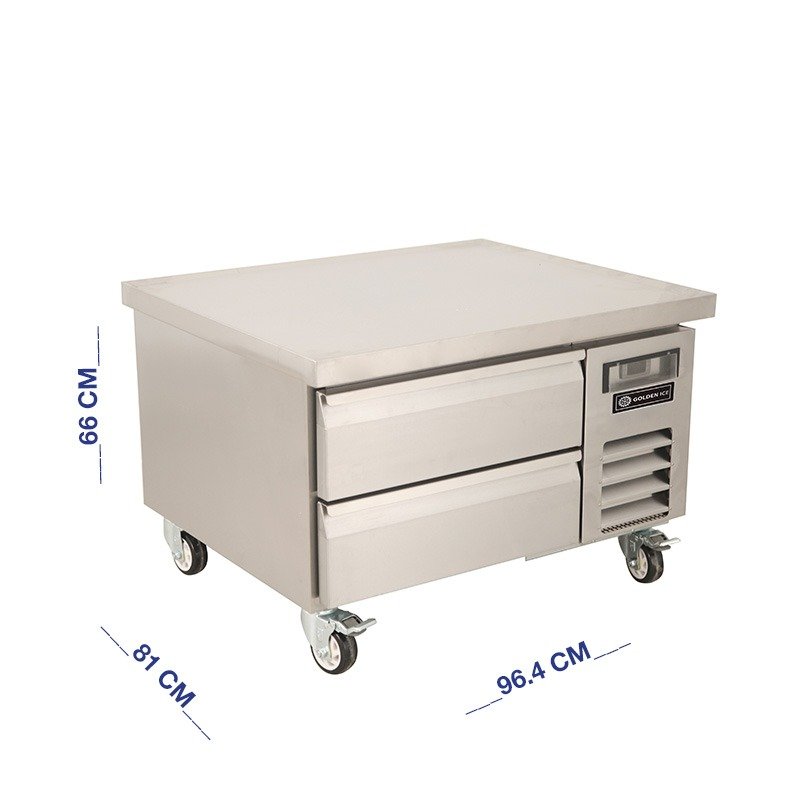 ثلاجة ستيل 2 درج مقاس 96 سم ثلاجة ستيل 2 درج مقاس 96 سم - Image 1