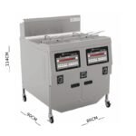 قلاية كهرباء ديجيتال مزدوجة مفتوحة 40*2لتر (مع فلتر تنقية الزيت) - Image 2