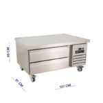 ثلاجة ستيل 2 درج مقاس 127 سم