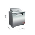 ثلاجة تحضير سلطات وسندوتشات ستيل 1 باب 70 سم