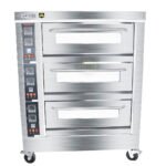 فرن بيتزا 3 دور رخام كهرباء 6 صواني BERJAYA