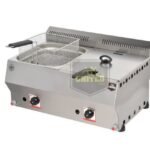 قلاية بطاطس غاز حوضين 8+8 لتر تركي من يونايتد