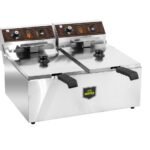 قلاية حوضين 10+10 لتر كهرباء صيني