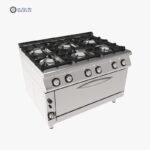 موقد غاز 6 شعلة مع فرن تركي