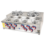 موقد كنافة غاز 4+6 صينية توب كاونتر تركي AK UNITED