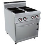 موقد كهربائي 4 سخانات مربعة مع فرن اوفكار ايطالي OFFCAR