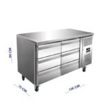 ثلاجة تحت الطاولة مقاس 136 سم