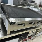 ⁦جريل غاز متعرج للمطاعم 91 سم⁩ - الصورة ⁦2⁩