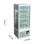 ثلاجة عرض مشروبات علي طاولة 98 لت