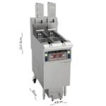 قلاية كهرباء ديجيتال مفتوحة حوضين مع فلتر لتنقية الزيت 26 لتر