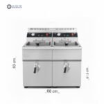 قلاية بطاطس حوضين بمصرفين للمطعم