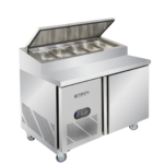 ثلاجة بيتزا ستيل 120 سم ماليزي BERJAYA