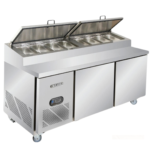 ثلاجة بيتزا ستيل 180 سم ماليزي BERJAYA