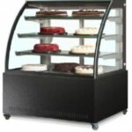 ثلاجة حلويات عرض اسود 120 سم