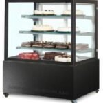 ثلاجة عرض حلويات اسود 150 سم مربع دايموند صيني DIAMOND