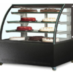 ثلاجة عرض حلويات اسود 150 سم منحني دايموند صيني DIAMOND