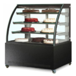 ثلاجة عرض حلويات اسود 90 سم منحني دايموند صيني DIAMOND