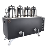 سماور شاي اسود فلامنجو 4 اباريق كهرباء تركي