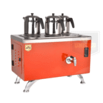 سماور شاي الشعلة تركي 3 اباريق احمر AK UNITED