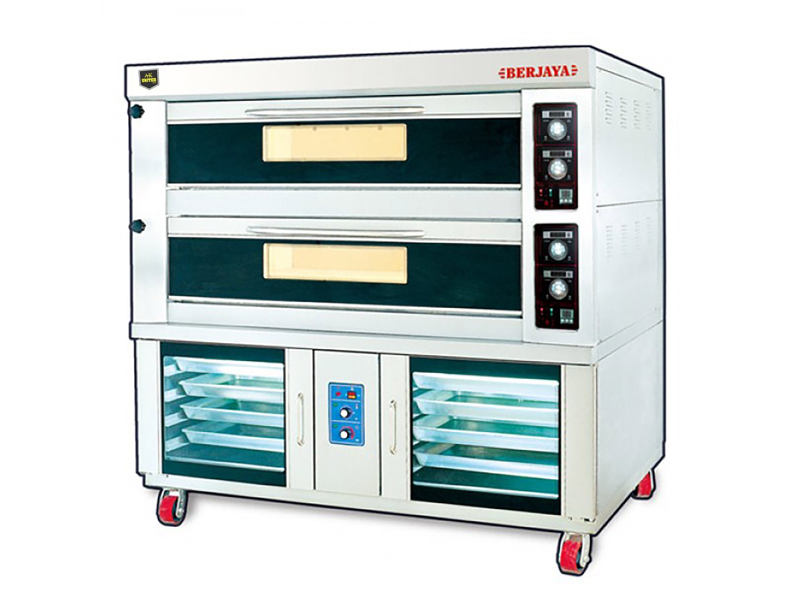 فرن بيتزا 2 دور رخام 4 صواني غاز ماليزي + خمارة 8 صواني BERJAYA فرن بيتزا 2 دور رخام 4 صواني غاز ماليزي + خمارة 8 صواني BERJAYA - Image 1
