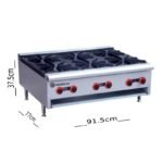 موقد غاز للمطاعم 6 شعلة