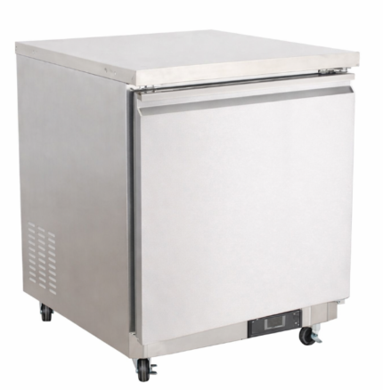 ثلاجة ١ باب تحت الطاوله ستيل