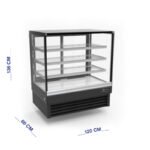 ثلاجة عرض حلويات رأسية 120 سم