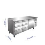 ثلاجة تحت الطاولة مقاس 179 سم