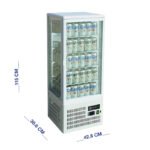 ثلاجة عرض مشروبات علي طاولة 98 لتر
